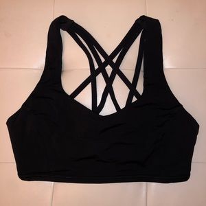 lululemon black free to be serene bra